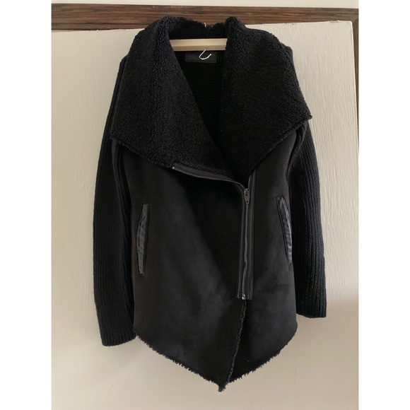 BlankNYC Shawl Collar Faux Suede Jacket - Picture 3 of 4